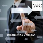 戦略面における２つの違い