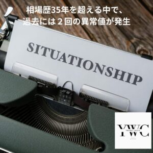 相場歴35年を超える中で、過去には２回の異常値が発生