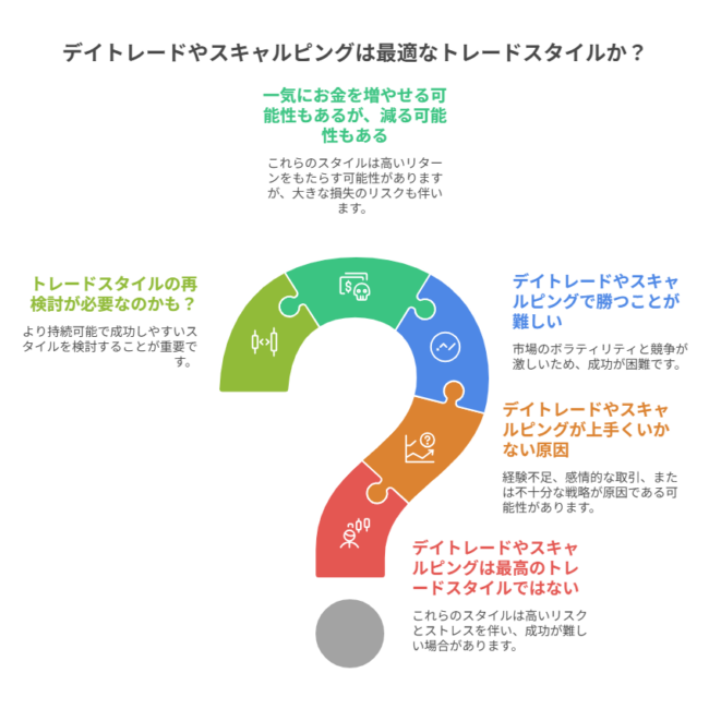 デイトレとか短い時間足で稼げるって本当？