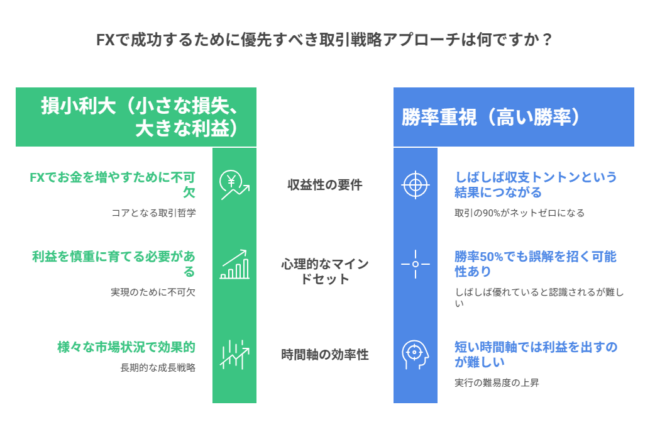 成功するために優先すべき取引戦略アプローチは何ですか？