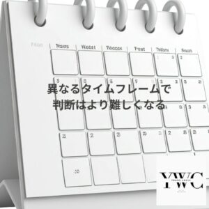 異なるタイムフレームで判断はより難しくなる