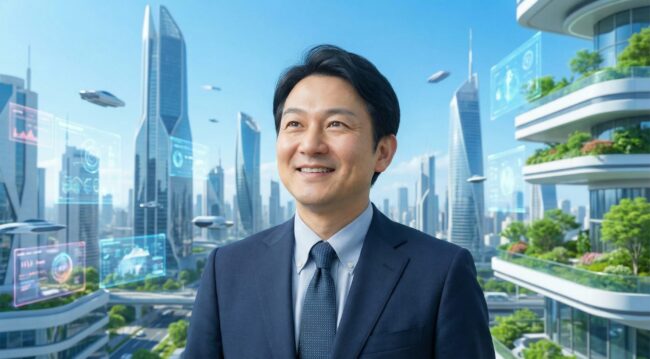 収益を増やす未来を思い描いて笑みを浮かべる遠藤さん