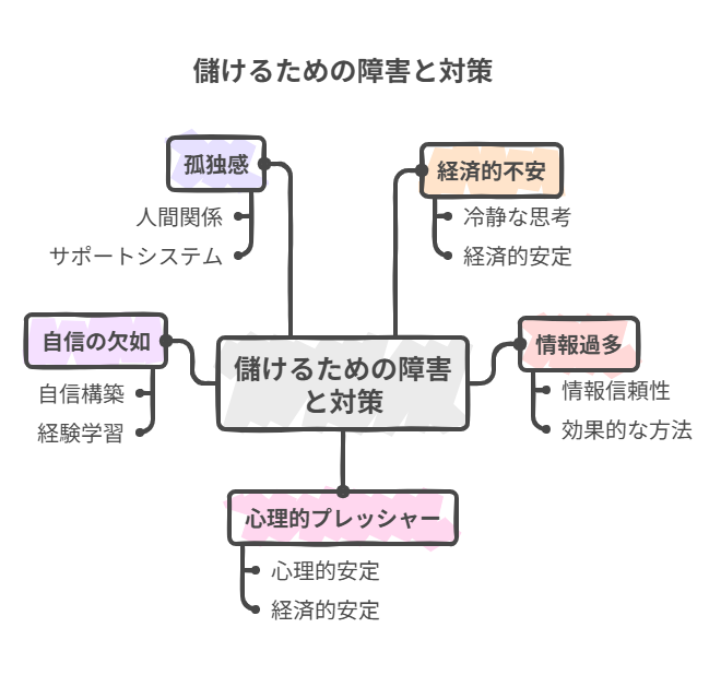儲けるための障害と対策