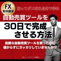 たった30日であなた専用の儲かるEAを作りませんか？