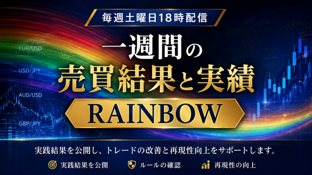 トレード手法「RAINBOW」１週間の売買結果と実績