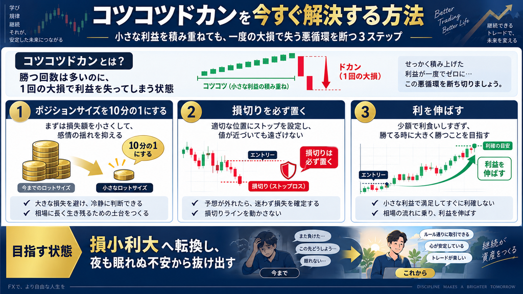 コツコツドカンを今すぐ解決する方法